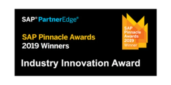 2019 SAP Industry Innovation Pinnacle Award