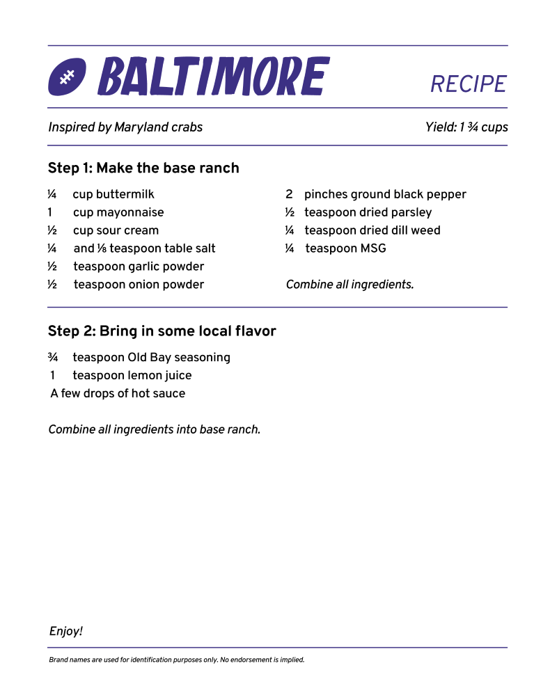 baltimore ranch recipe