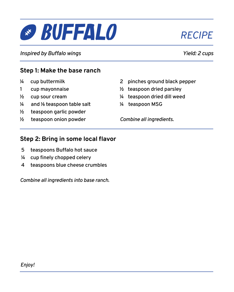 buffalo ranch recipe