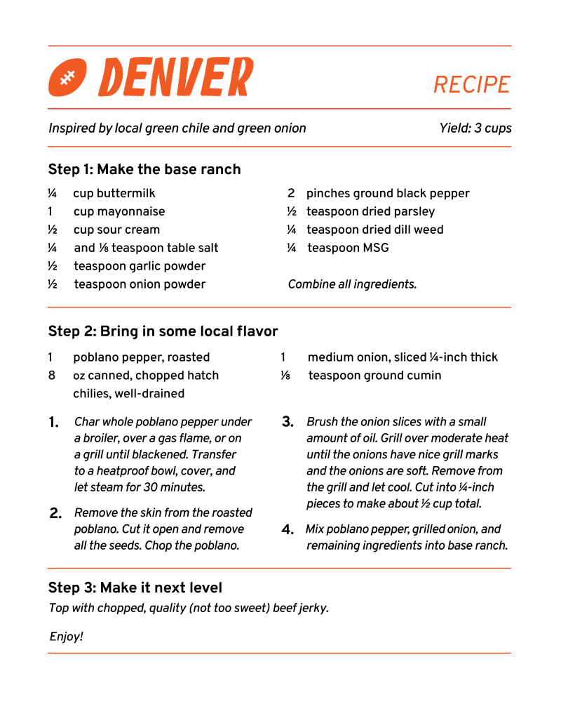 denver ranch recipe