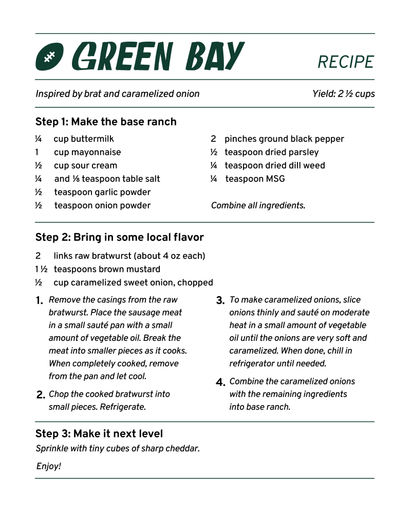 green-bay ranch recipe